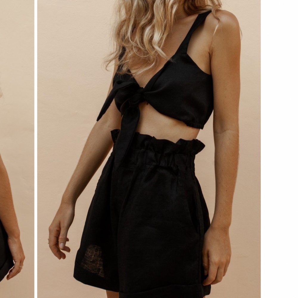 Cherley 2 piece short set medium in black worn 1x